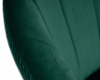 Кресло дизайнерское DOBRIN EDISON BLACK, зеленый велюр (1922-9)