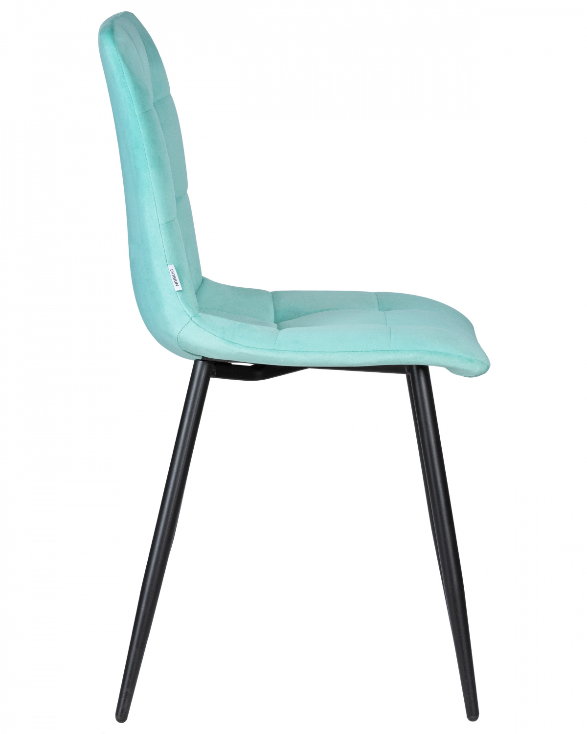 Стул обеденный DOBRIN CHILLY, Мятный Holland 50, основание черное