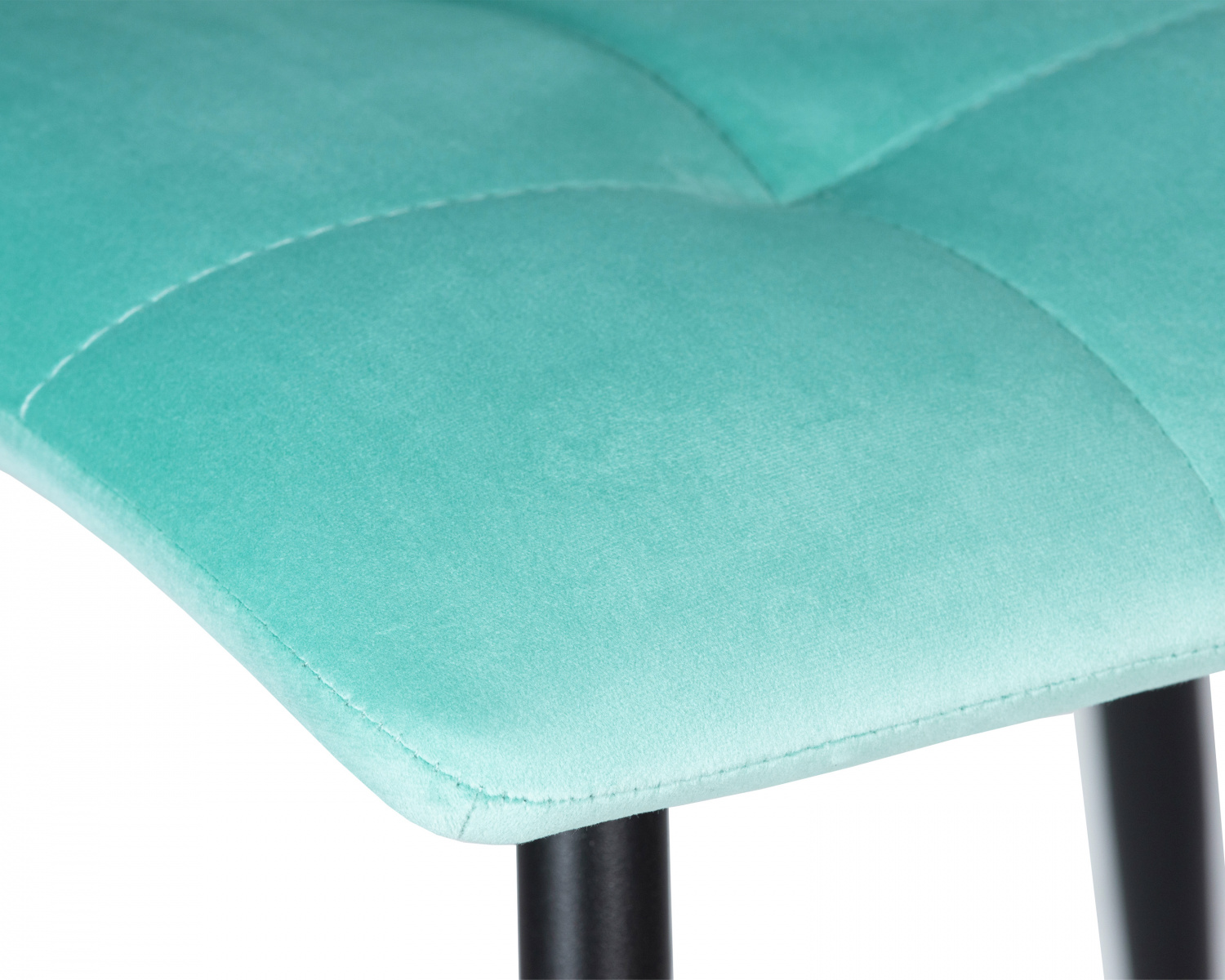 Стул обеденный DOBRIN CHILLY, Мятный Holland 50, основание черное