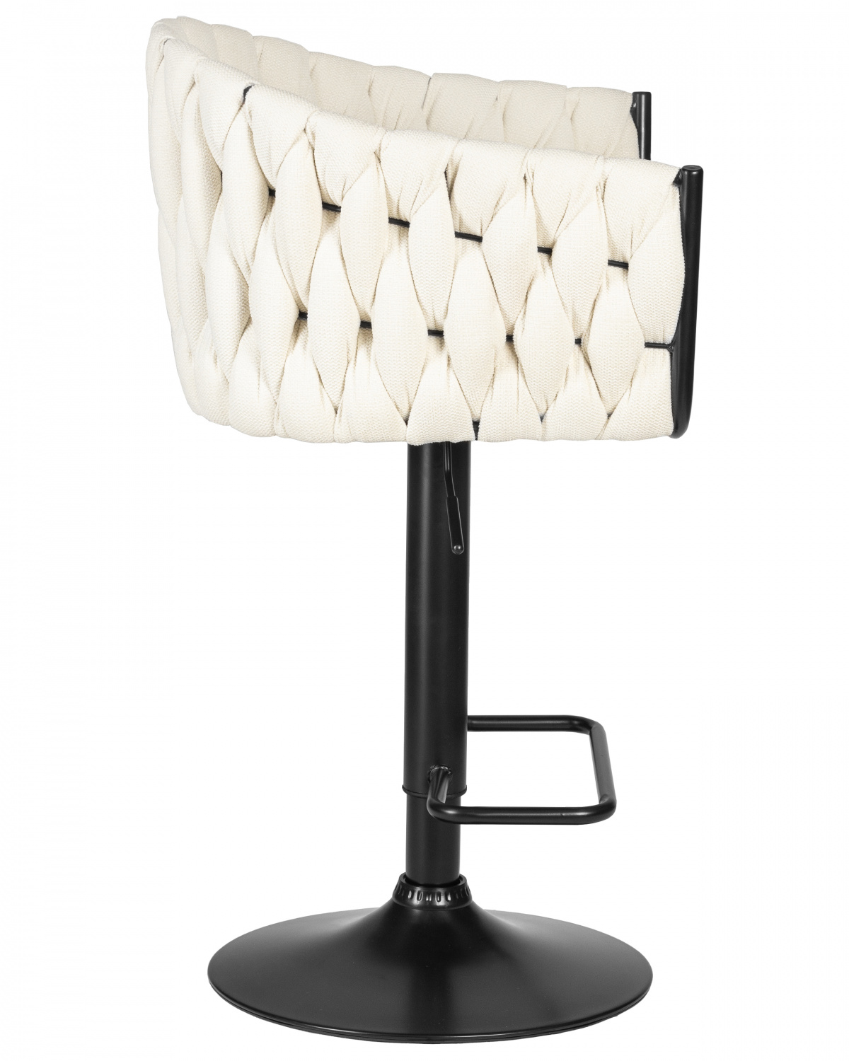 Стул барный DOBRIN LEON, кремовая ткань (LAR 275-33)