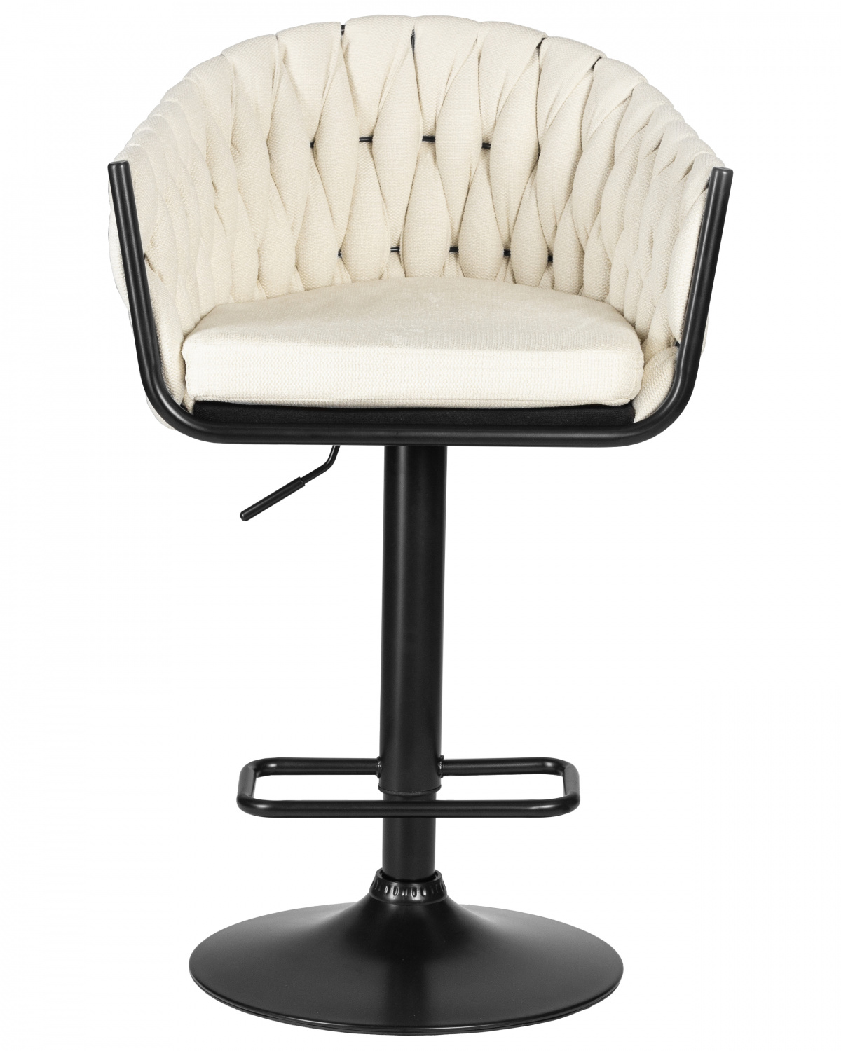 Стул барный DOBRIN LEON, кремовая ткань (LAR 275-33)