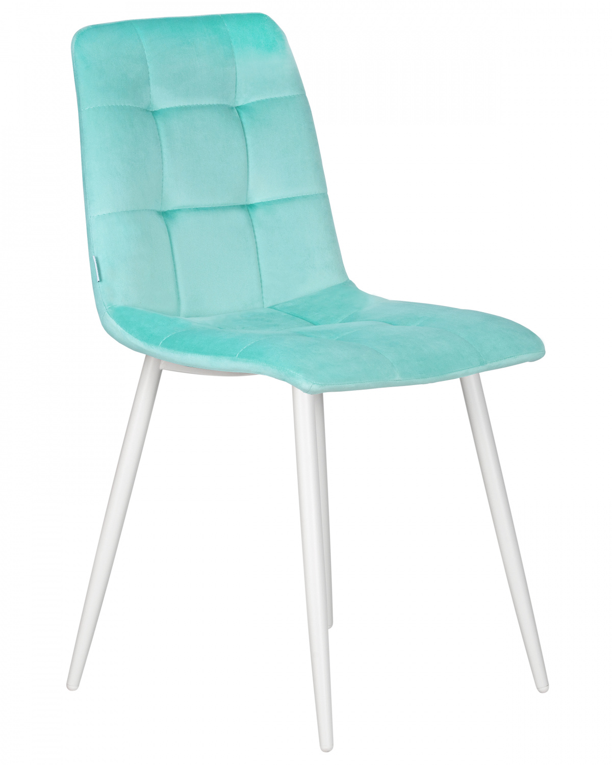 Стул обеденный DOBRIN CHILLY, Мятный Holland 50, основание белое