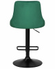 Стул барный DOBRIN JOSEPH BLACK, зеленый велюр (MJ9-88)