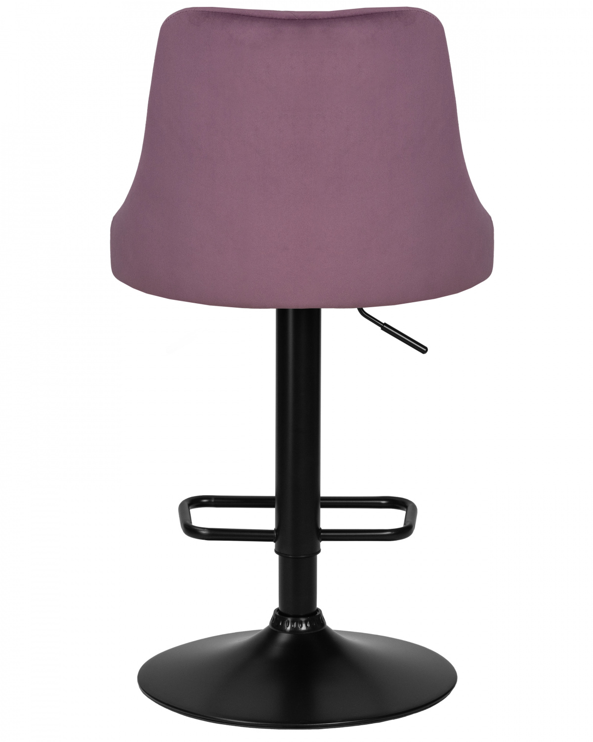 Стул барный DOBRIN JOSEPH BLACK, пудрово-сиреневый велюр (MJ9-52)