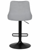 Стул барный DOBRIN JOSEPH BLACK, серый велюр (MJ9-75)