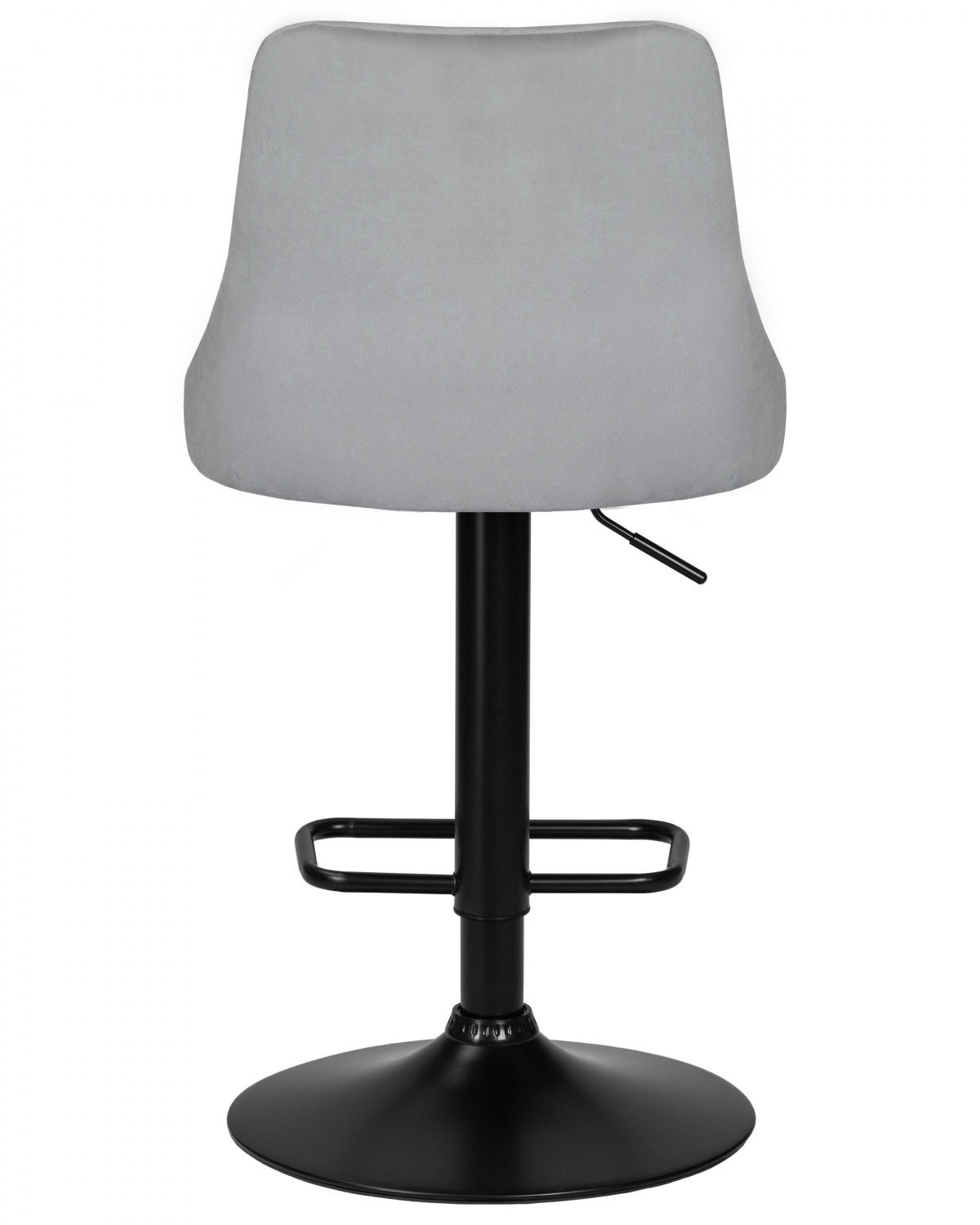 Стул барный DOBRIN JOSEPH BLACK, серый велюр (MJ9-75)