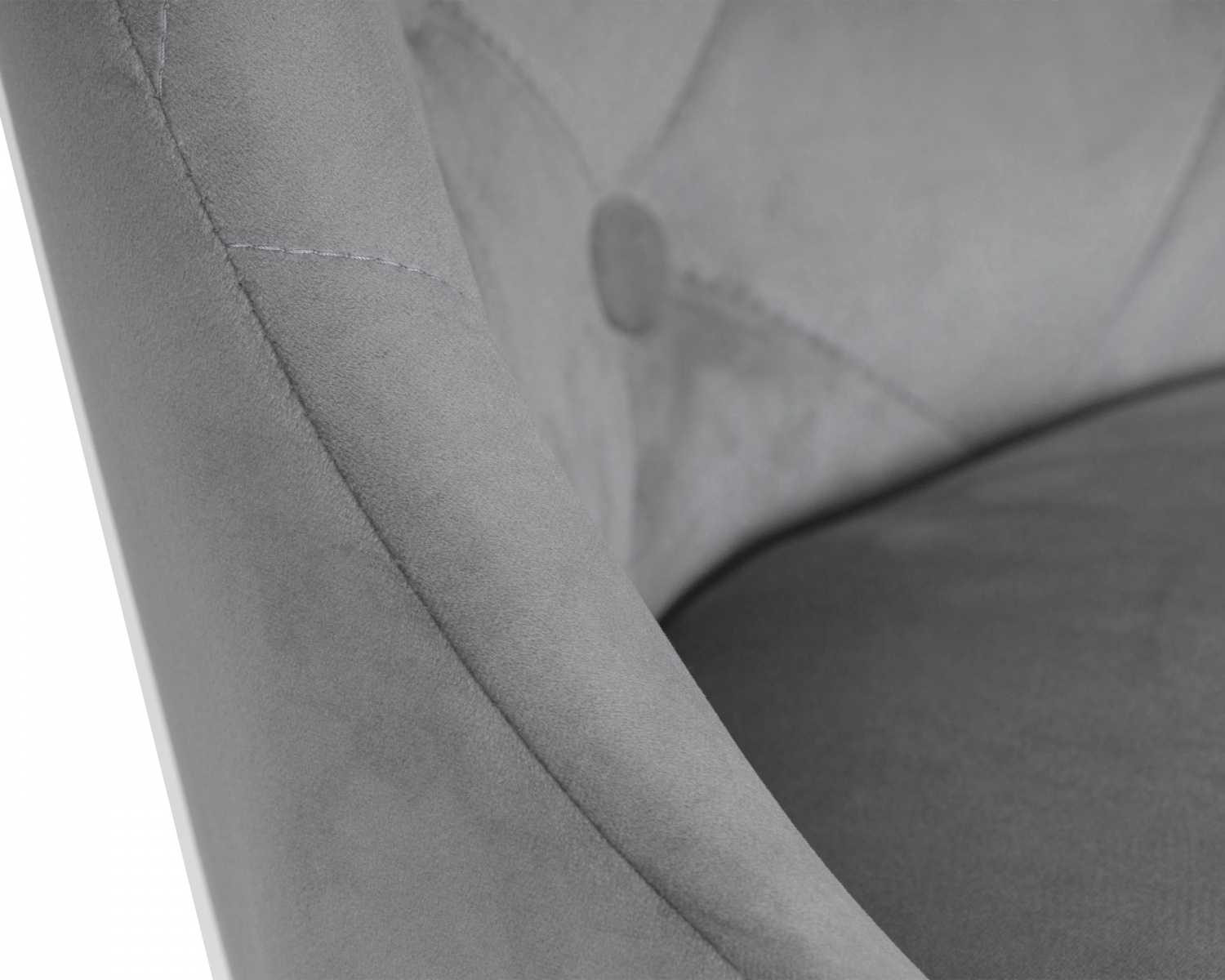 Стул барный DOBRIN JOSEPH BLACK, серый велюр (MJ9-75)