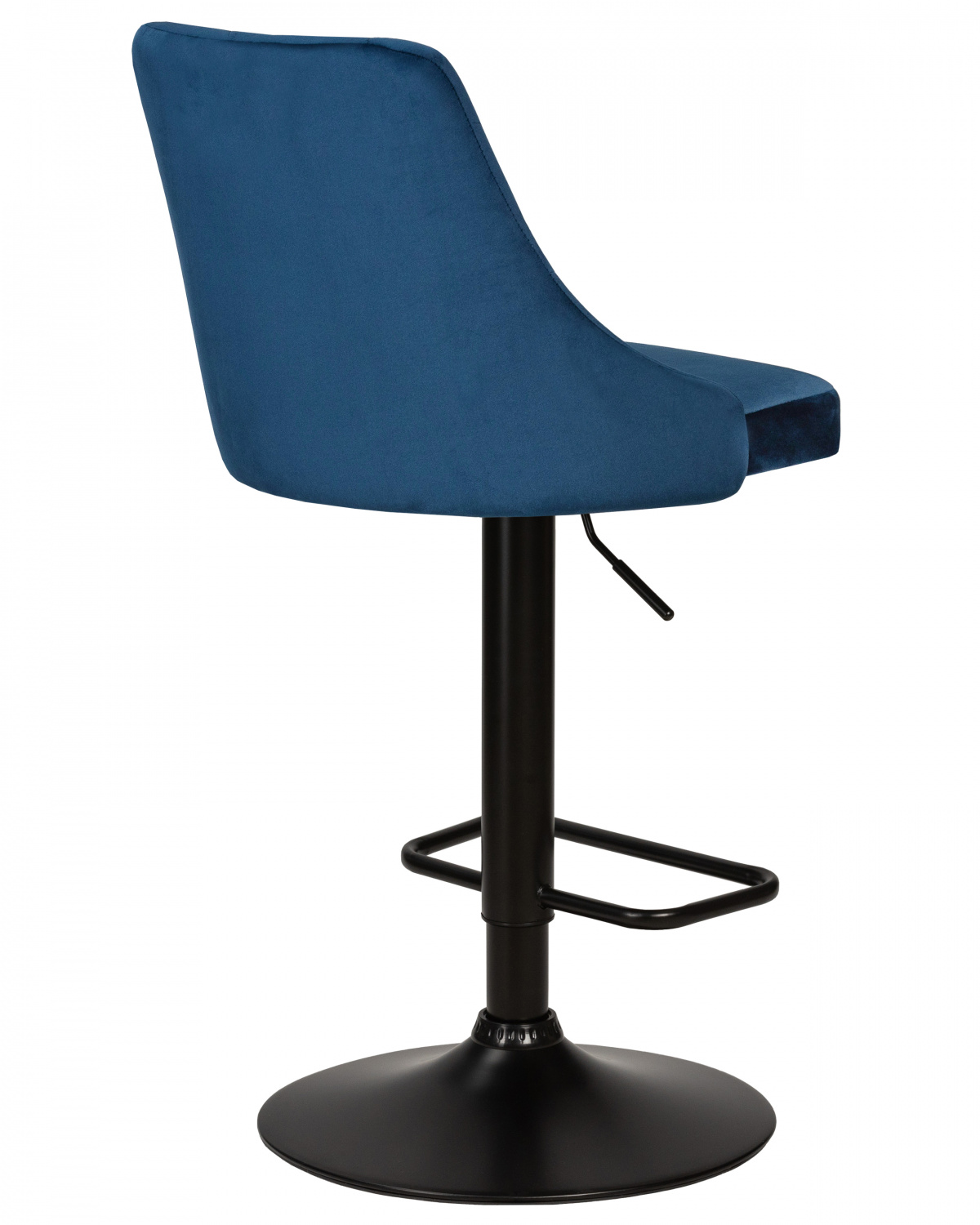 Стул барный DOBRIN JOSEPH BLACK, синий велюр (MJ9-117)
