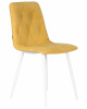 Стул обеденный DOBRIN CHILLY ROMBO, Горчичный Simple 15, основание белый