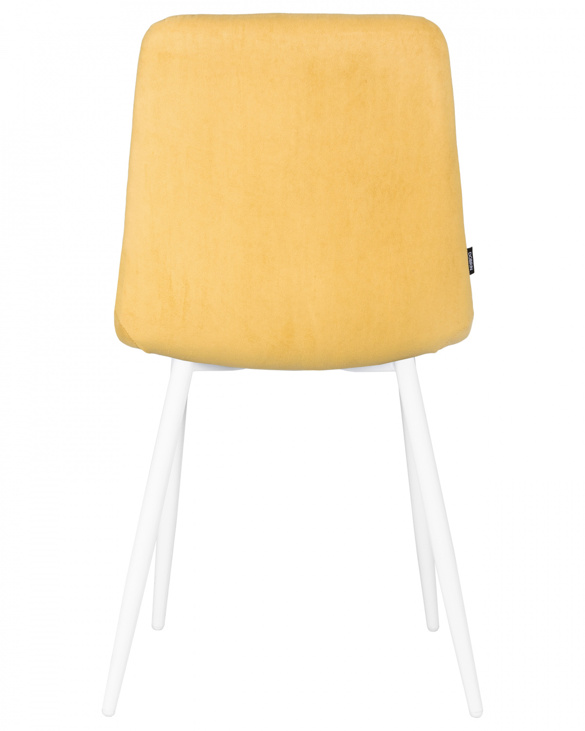 Стул обеденный DOBRIN CHILLY ROMBO, Горчичный Simple 15, основание белый