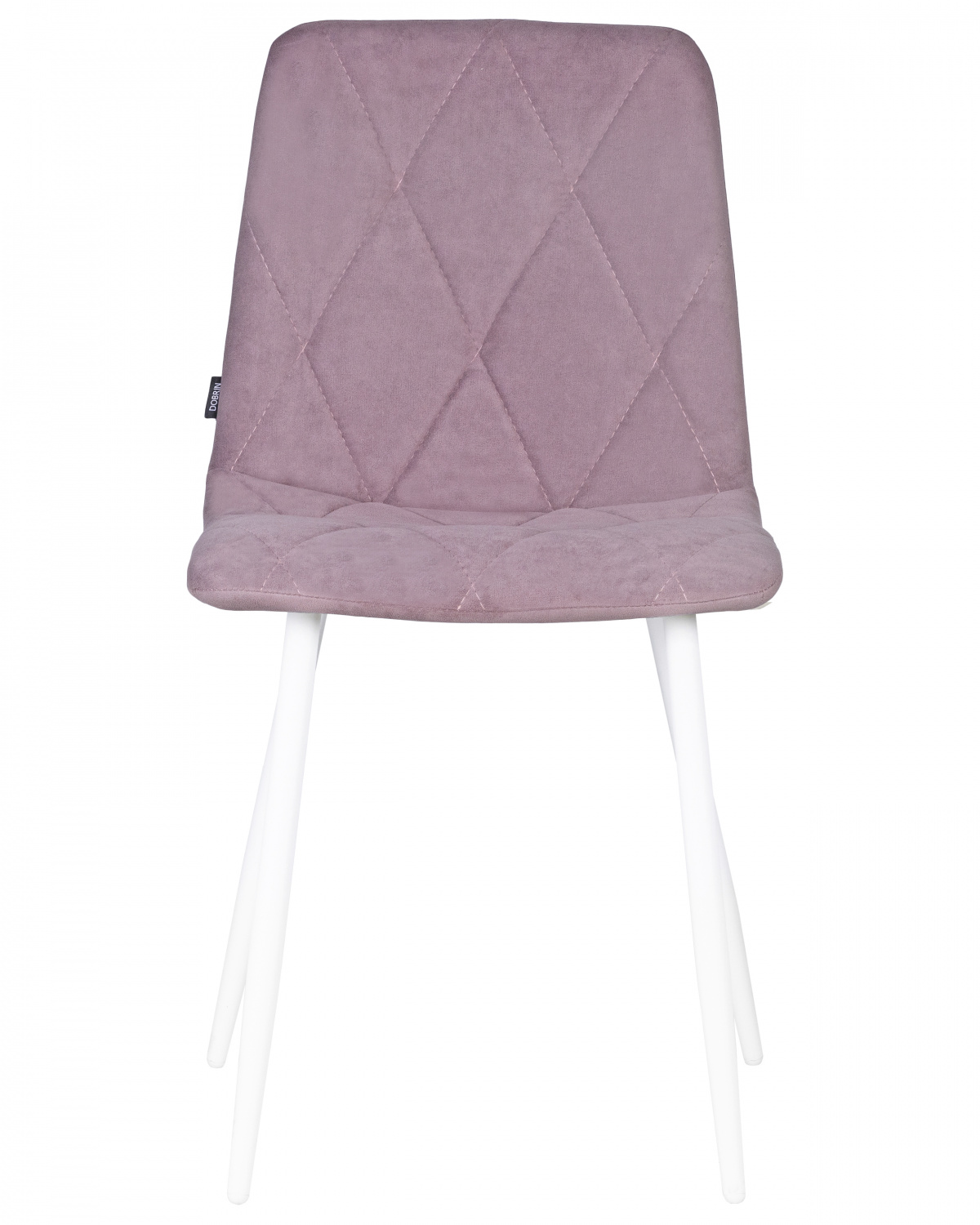 Стул обеденный DOBRIN CHILLY ROMBO, Лавандовый Simple 48, основание белый