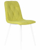 Стул обеденный DOBRIN CHILLY ROMBO, Лайм Simple 14, основание белый