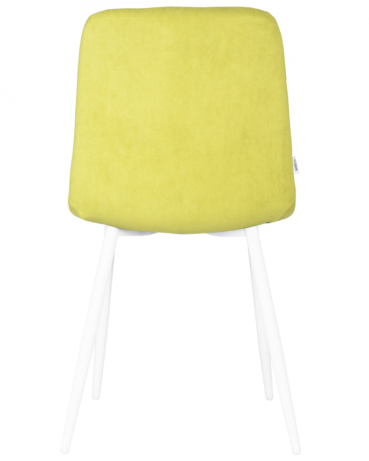 Стул обеденный DOBRIN CHILLY ROMBO, Лайм Simple 14, основание белый