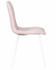 Стул обеденный DOBRIN CHILLY ROMBO, Розовый Simple 03, основание белый