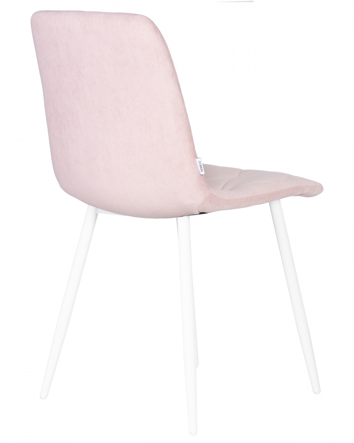 Стул обеденный DOBRIN CHILLY ROMBO, Розовый Simple 03, основание белый