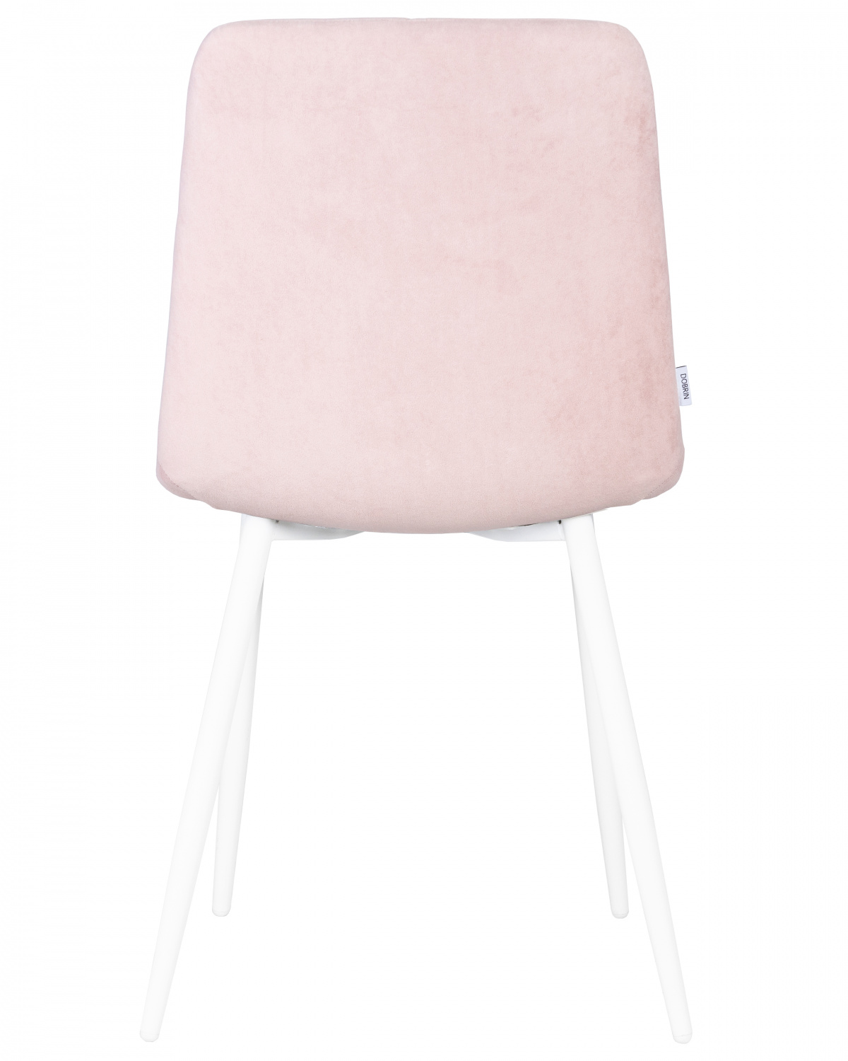 Стул обеденный DOBRIN CHILLY ROMBO, Розовый Simple 03, основание белый