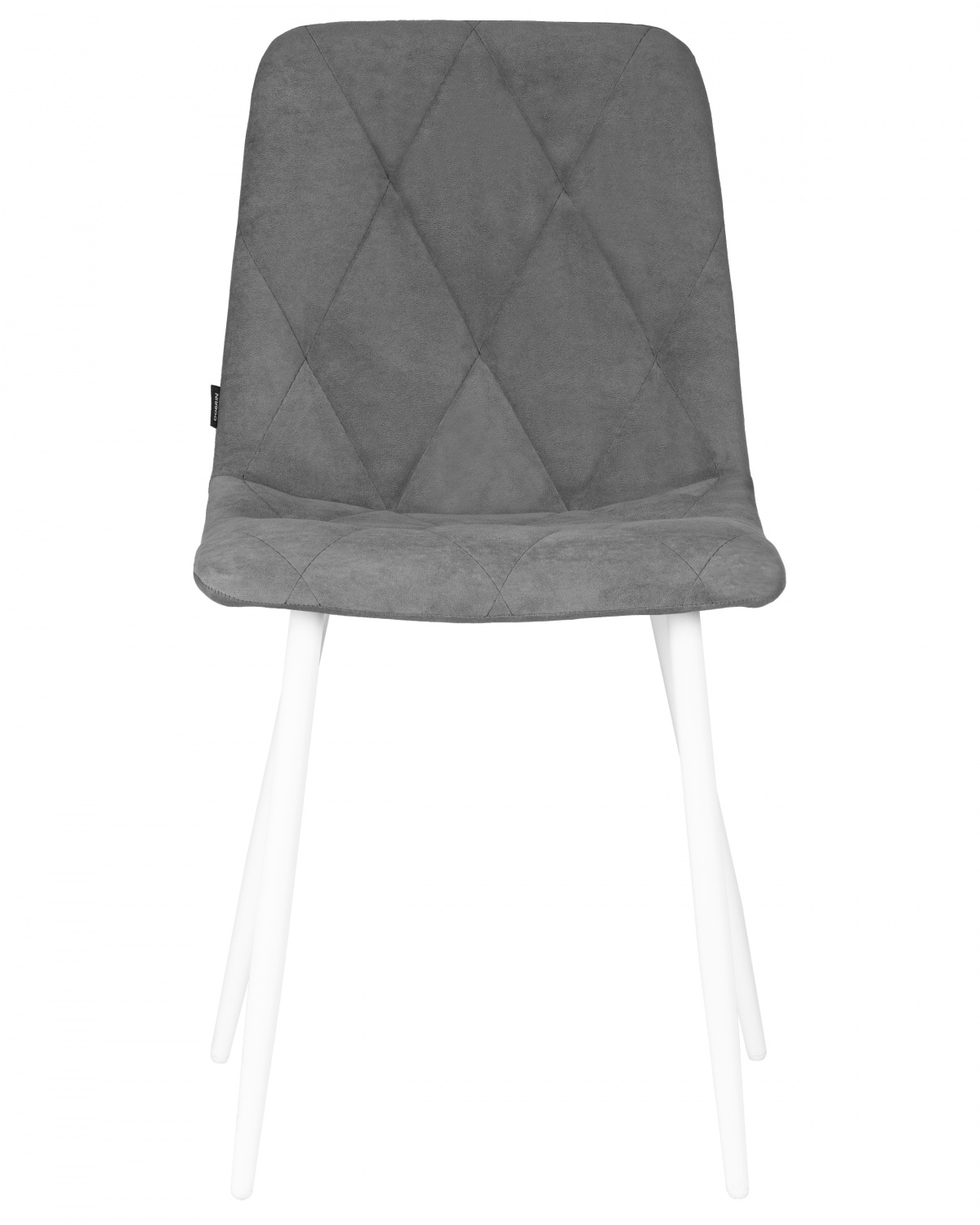 Стул обеденный DOBRIN CHILLY ROMBO, Серый Simple 33, основание белый