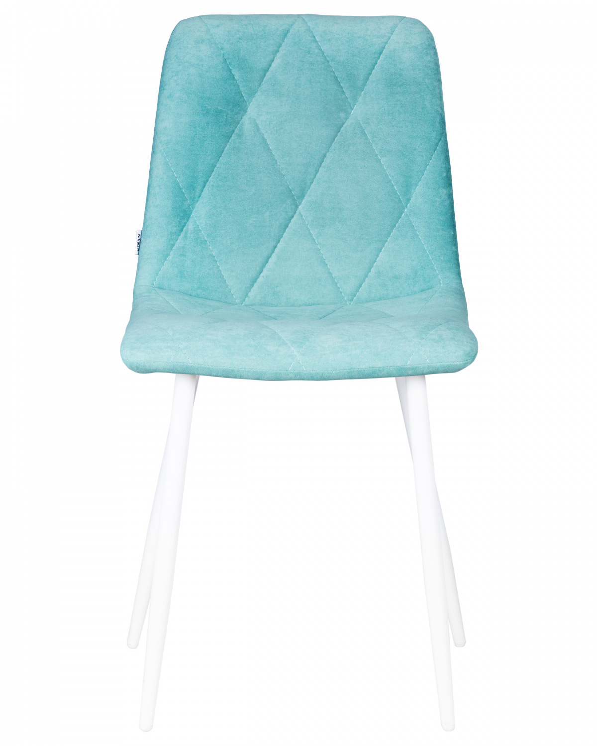 Стул обеденный DOBRIN CHILLY ROMBO, Тиффани Simple 51, основание белый