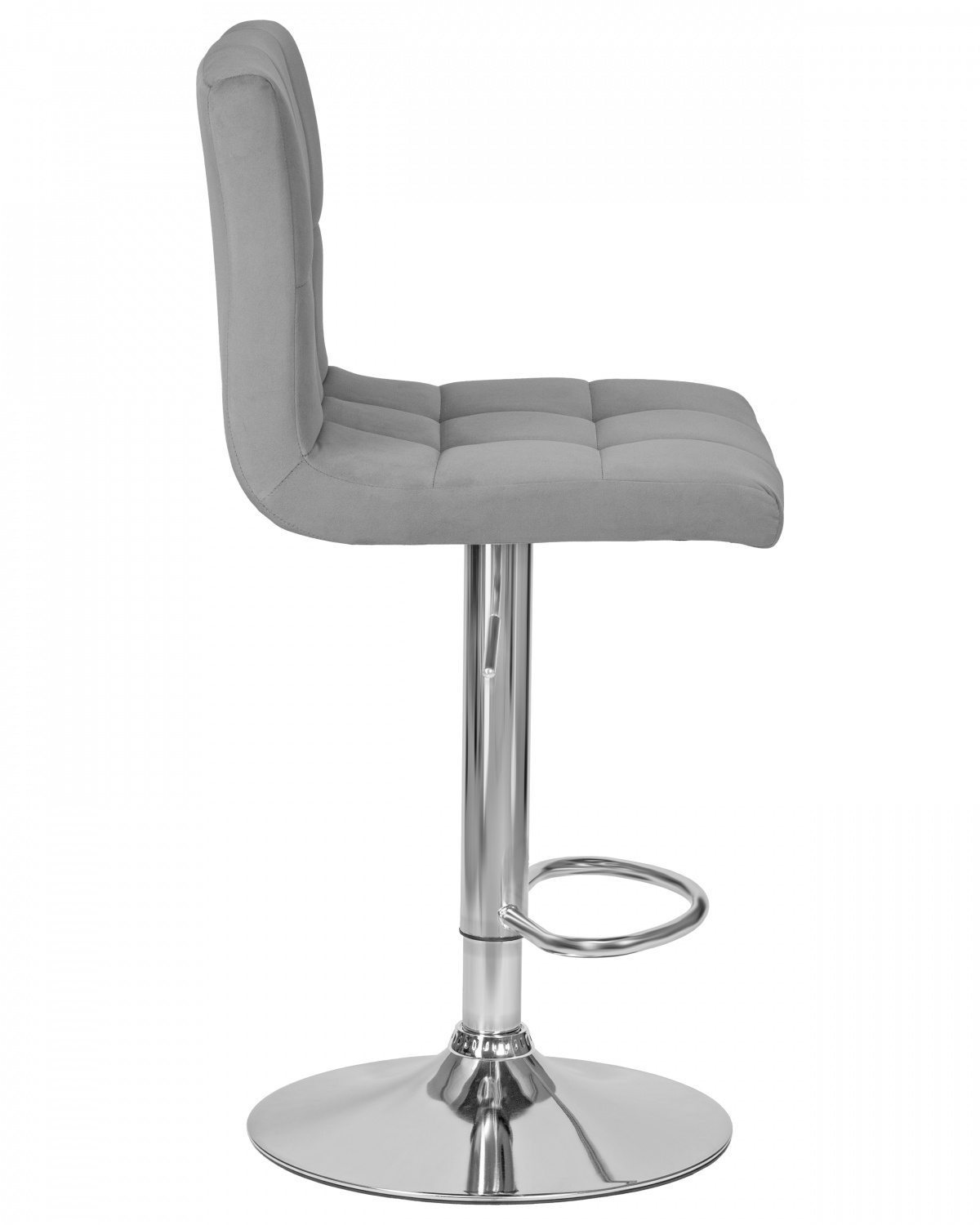 Стул барный DOBRIN CANDY, серый велюр (MJ9-75)