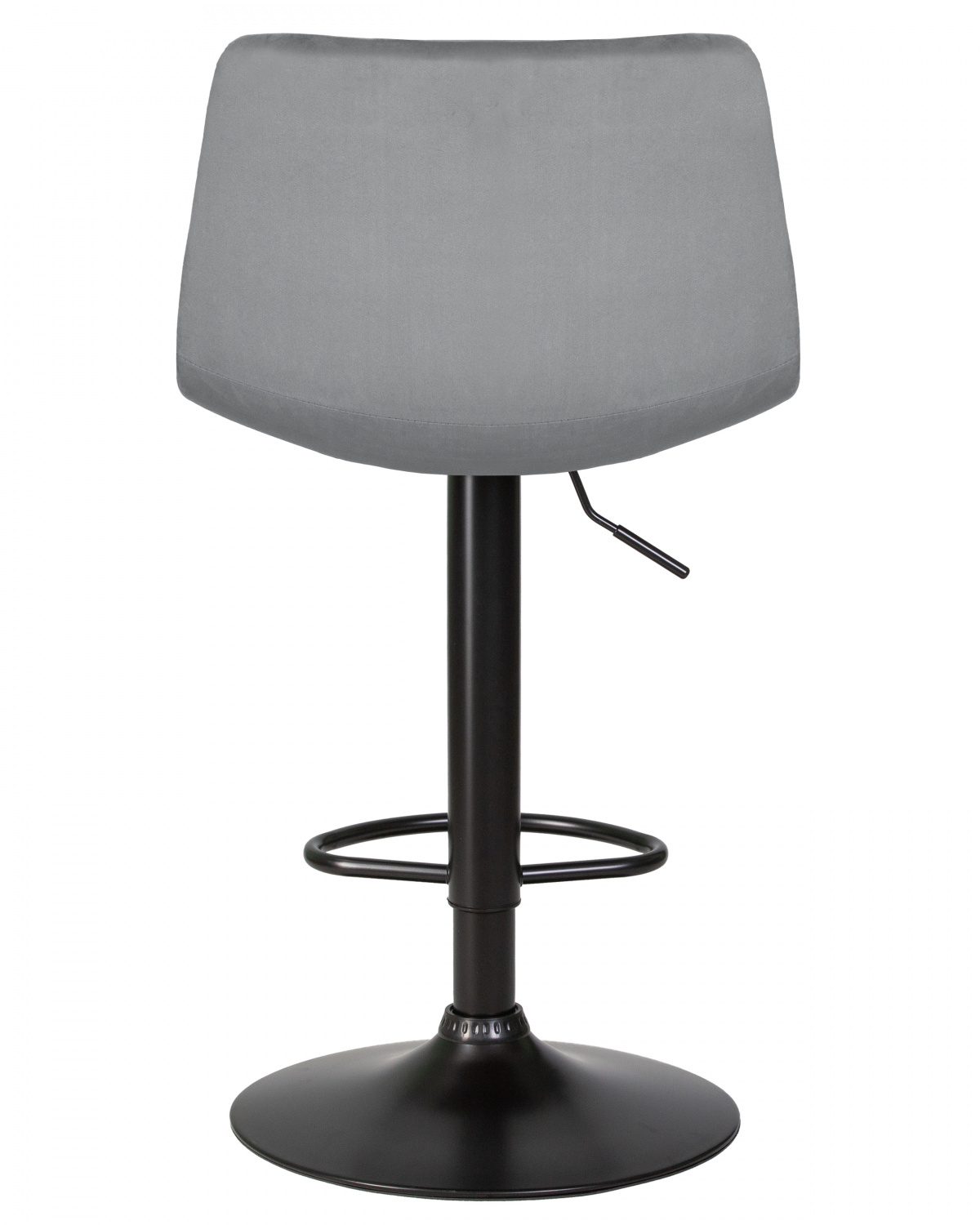 Стул барный DOBRIN TAILOR BLACK, серый велюр (MJ9-75)