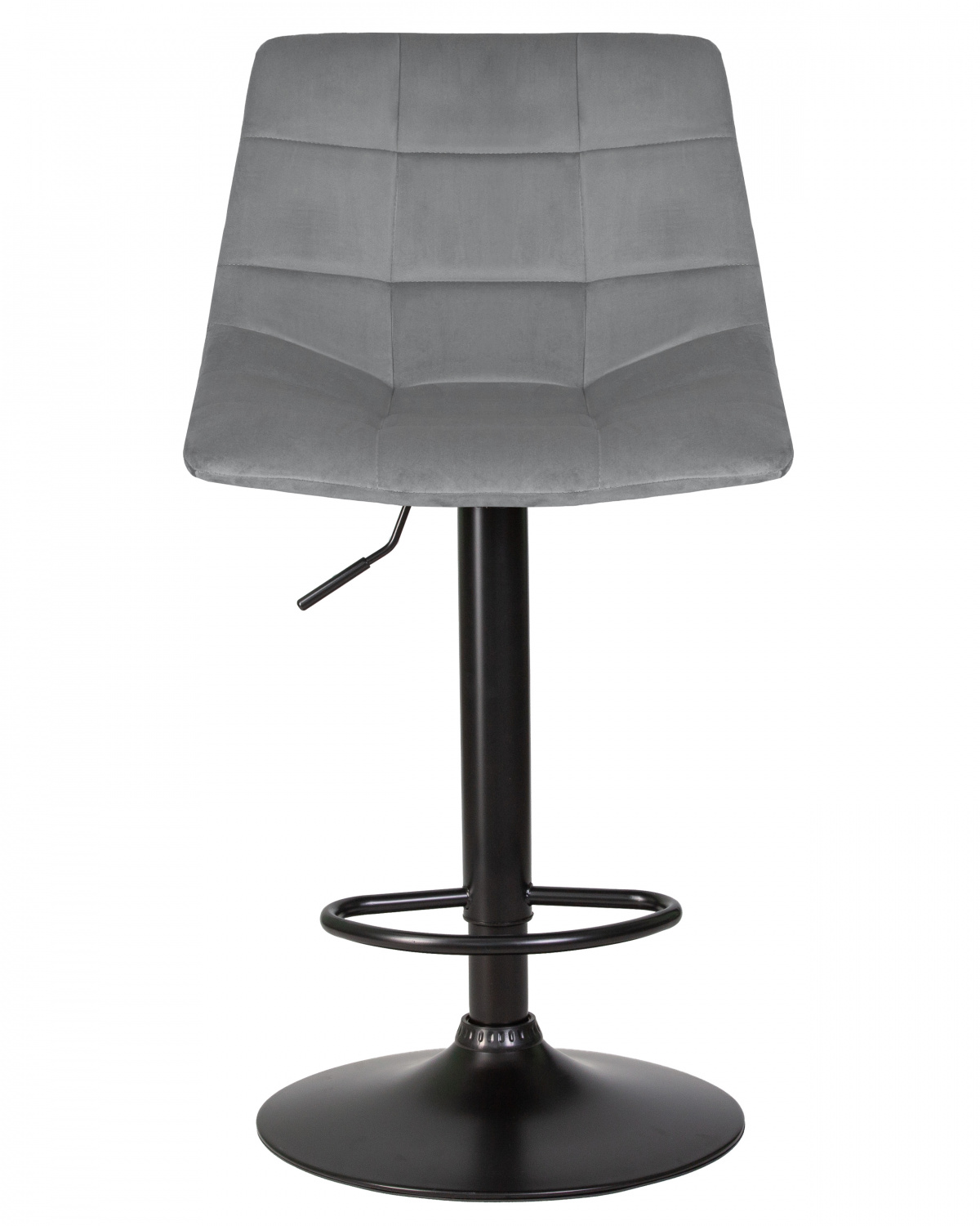 Стул барный DOBRIN TAILOR BLACK, серый велюр (MJ9-75)