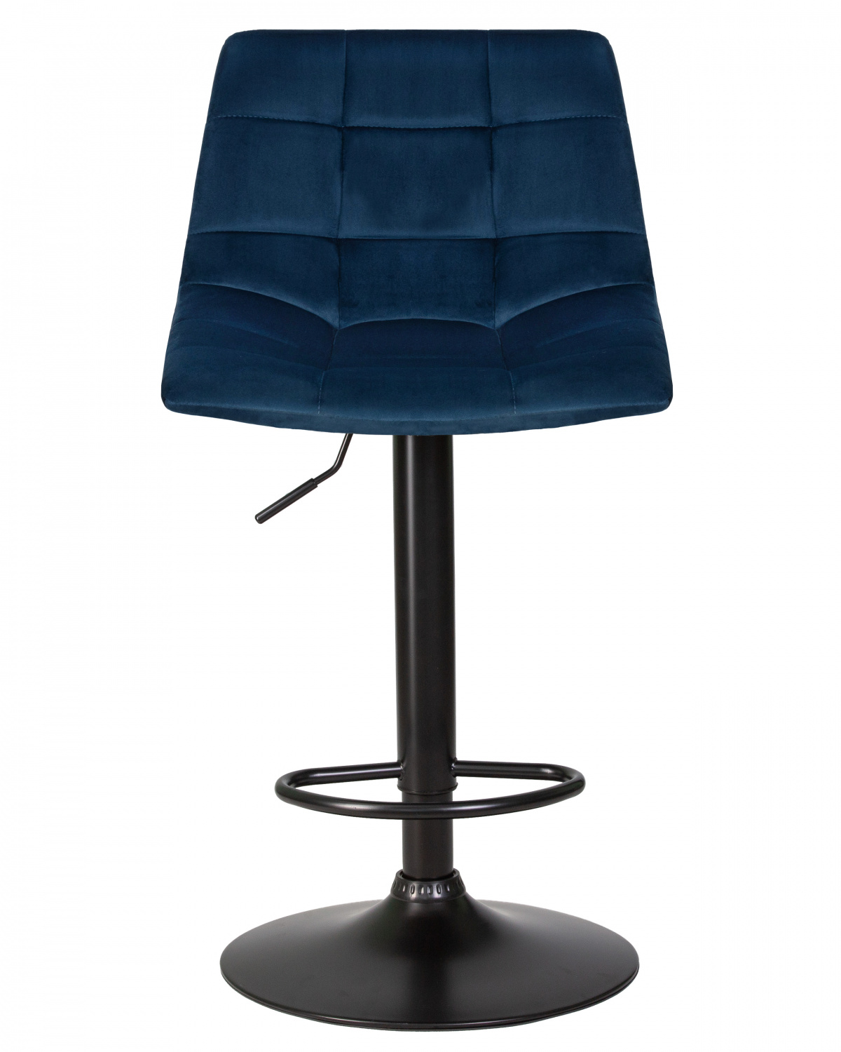 Стул барный DOBRIN TAILOR BLACK, синий велюр (MJ9-117)