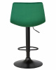 Стул барный DOBRIN TAILOR BLACK, зеленый велюр (MJ9-88)