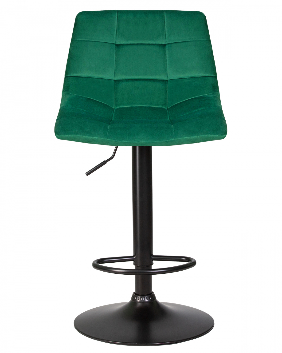 Стул барный DOBRIN TAILOR BLACK, зеленый велюр (MJ9-88)