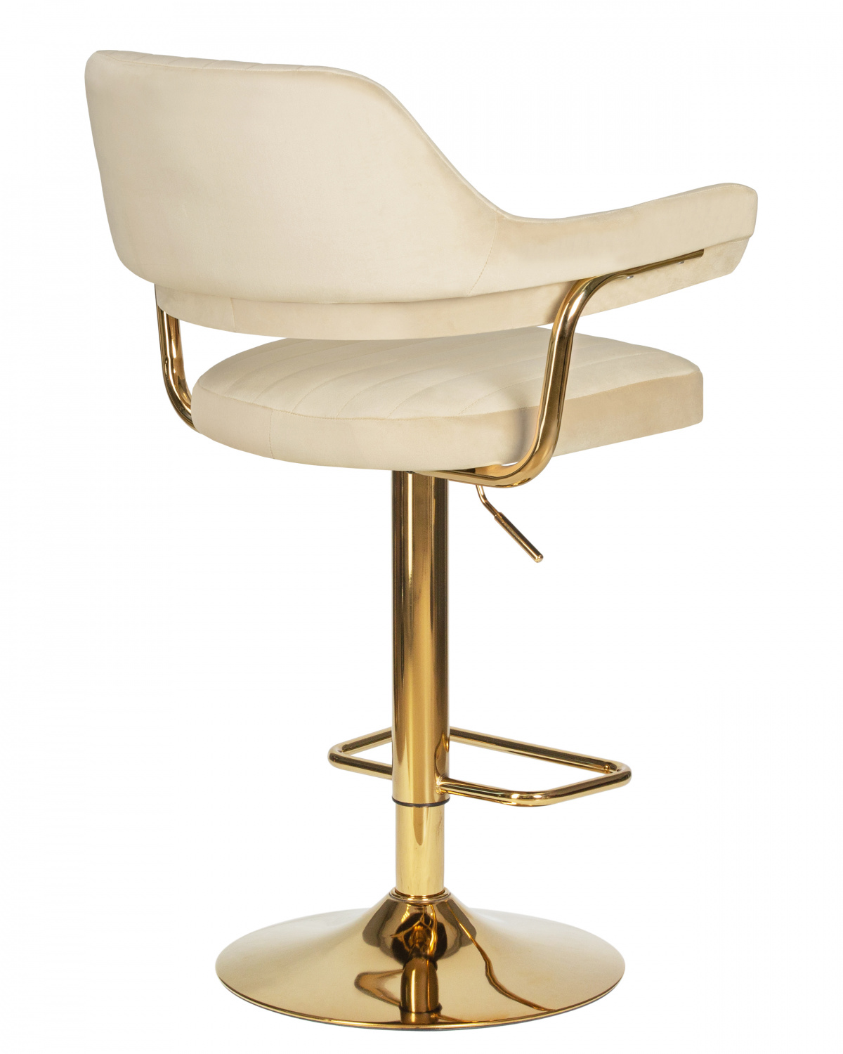 Стул барный DOBRIN CHARLY GOLD, бежевый велюр (MJ9-10)