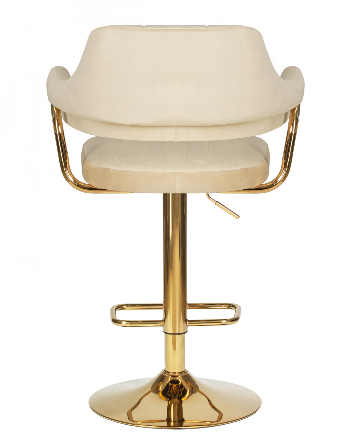 Стул барный DOBRIN CHARLY GOLD, бежевый велюр (MJ9-10)