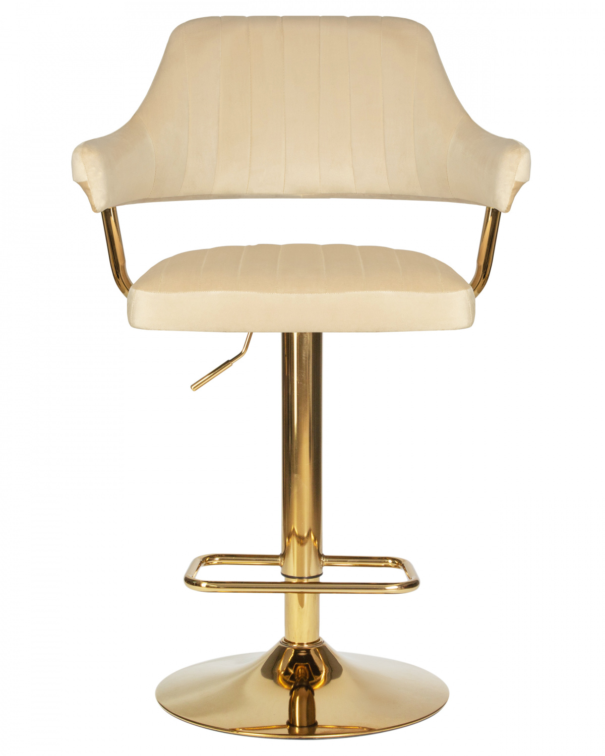Стул барный DOBRIN CHARLY GOLD, бежевый велюр (MJ9-10)