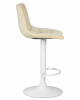 Стул барный DOBRIN TAILOR WHITE, бежевый велюр (MJ9-10)