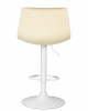 Стул барный DOBRIN TAILOR WHITE, бежевый велюр (MJ9-10)