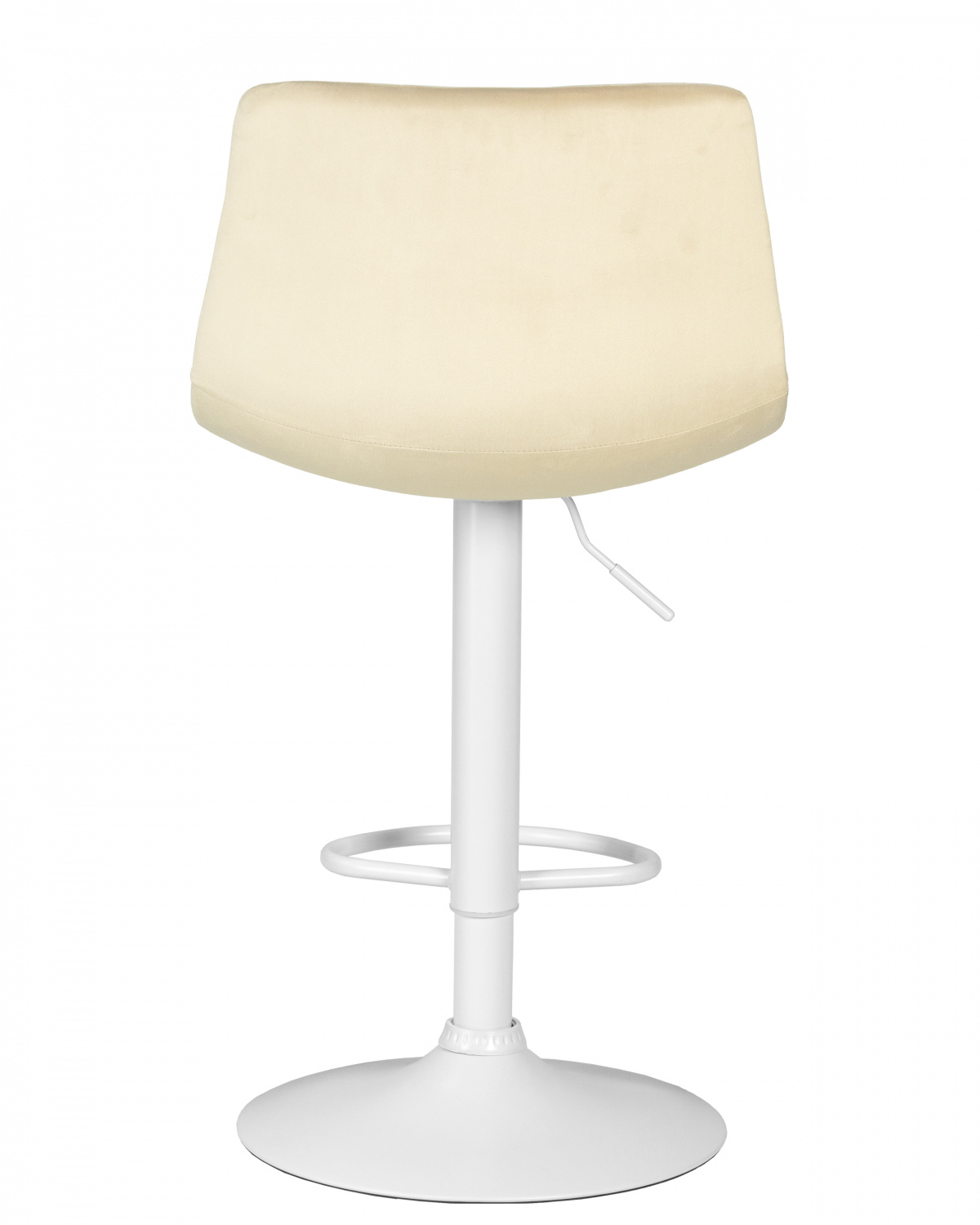 Стул барный DOBRIN TAILOR WHITE, бежевый велюр (MJ9-10)