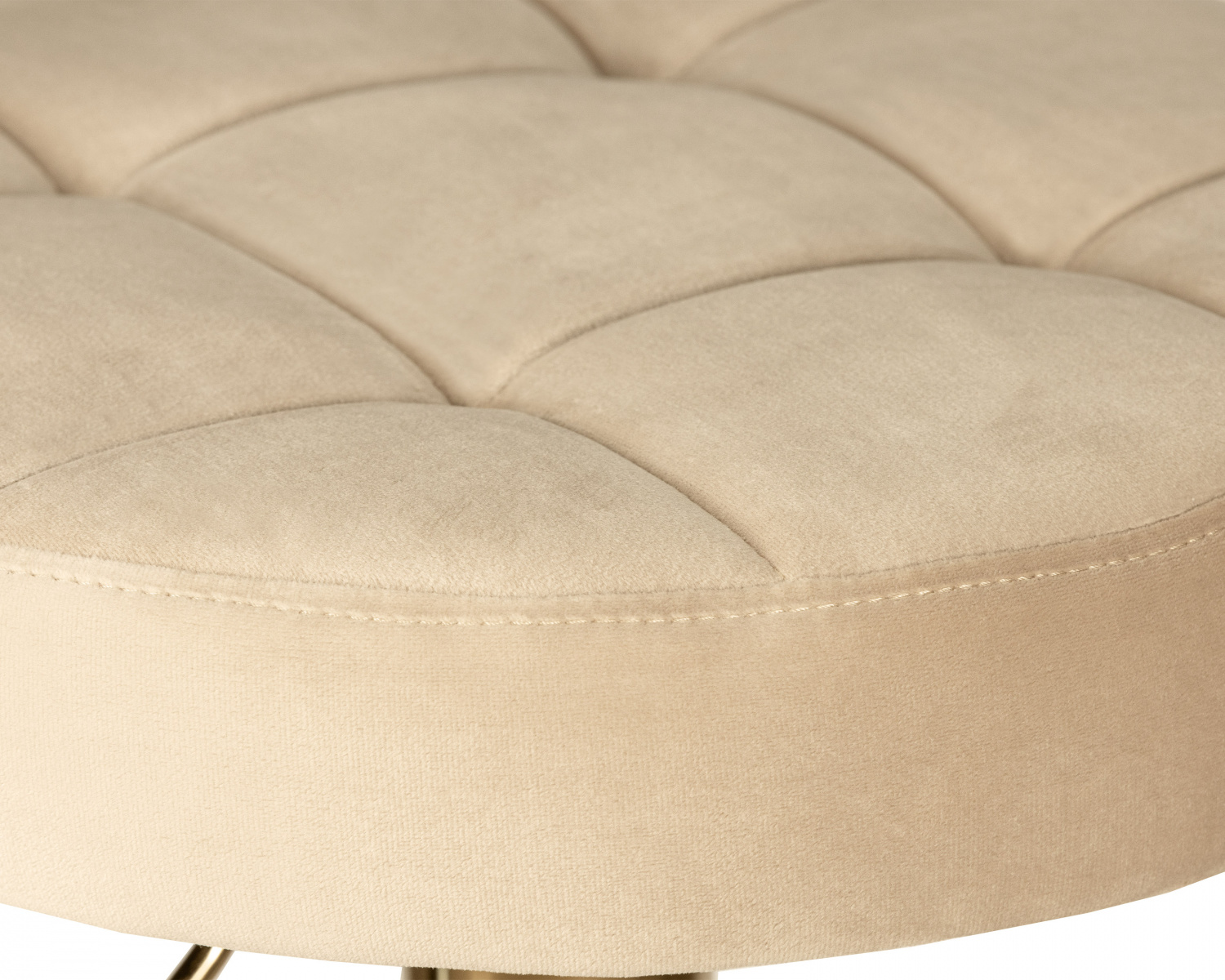 Табурет барный DOBRIN BRUNO GOLD, бежевый велюр (MJ9-10)