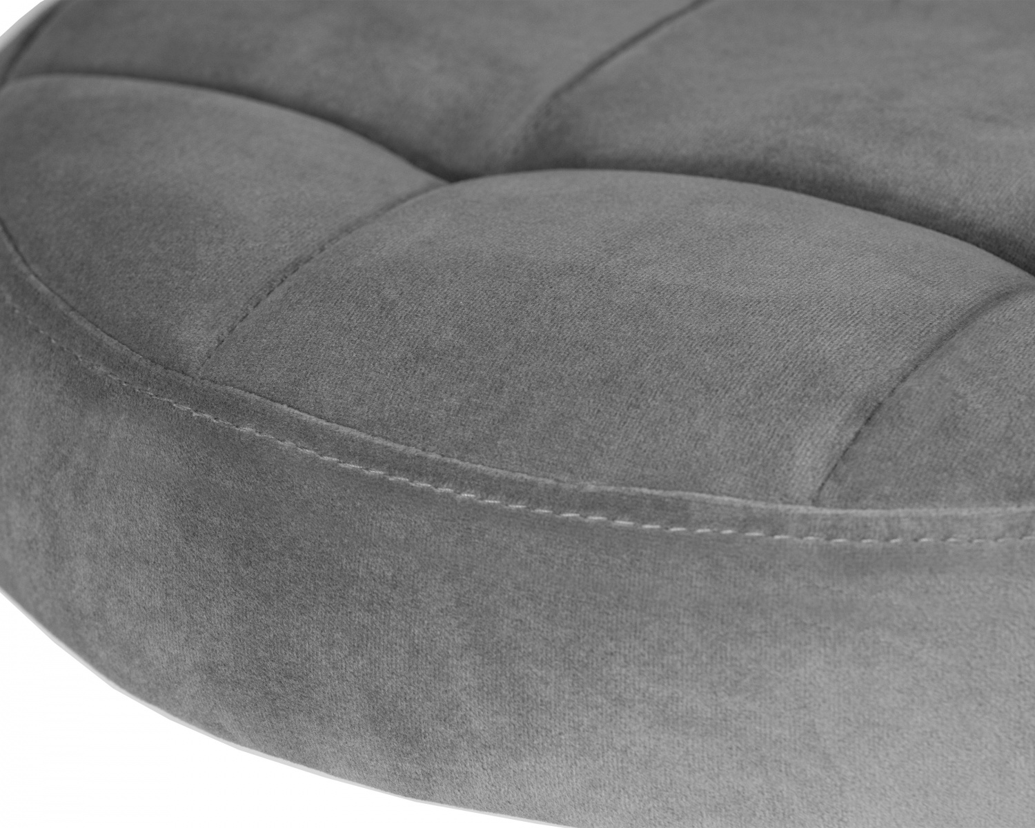 Табурет барный DOBRIN BRUNO GOLD, серый велюр (MJ9-75)