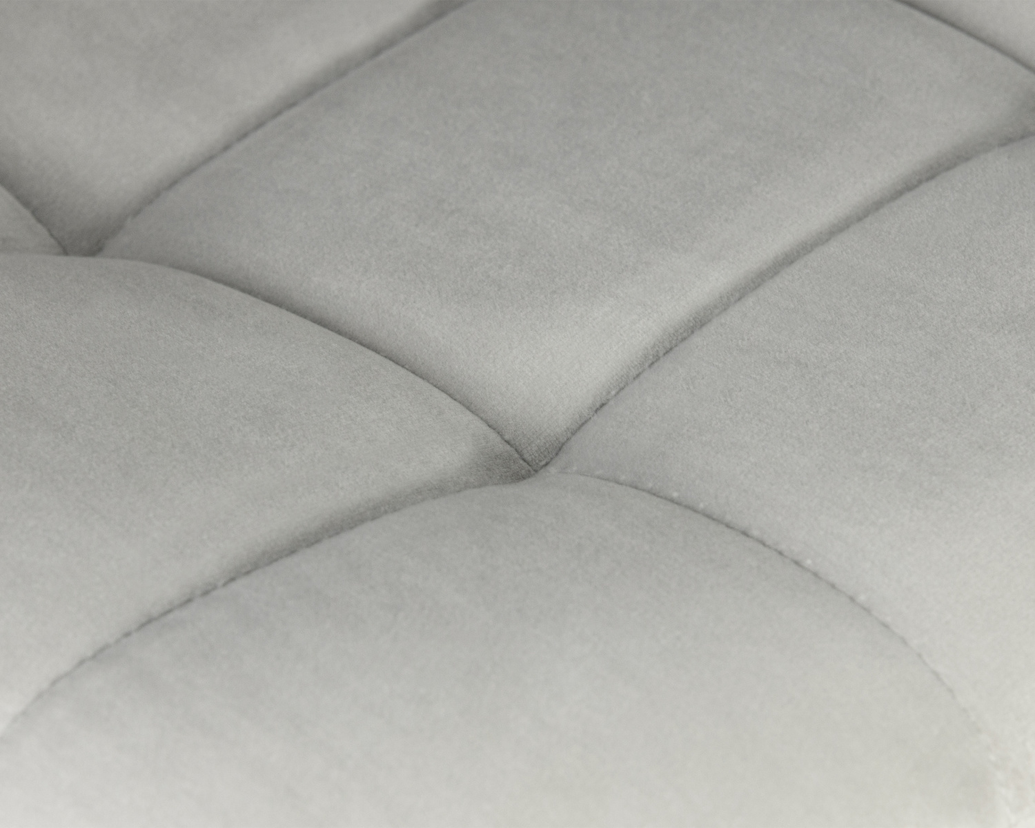 Стул барный DOBRIN NICOLE, черные матовые ножки, светло-серый велюр (108-52)