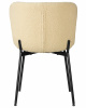 Стул обеденный DOBRIN MILO, черные ножки, кремовый букле (UF992-02)