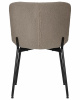 Стул обеденный DOBRIN MILO, черные ножки, бежевый букле (UF992-04)