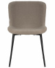 Стул обеденный DOBRIN MILO, черные ножки, бежевый букле (UF992-04)
