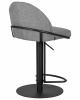 Стул барный DOBRIN OLIVER, серая ткань (FLY1347-17)