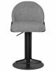 Стул барный DOBRIN OLIVER, серая ткань (FLY1347-17)