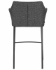 Стул барный DOBRIN LUCAS, серая ткань (F-22)