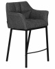 Стул полубарный DOBRIN LUCAS COUNTER, серая ткань (F-22)