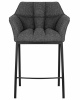 Стул полубарный DOBRIN LUCAS COUNTER, серая ткань (F-22)