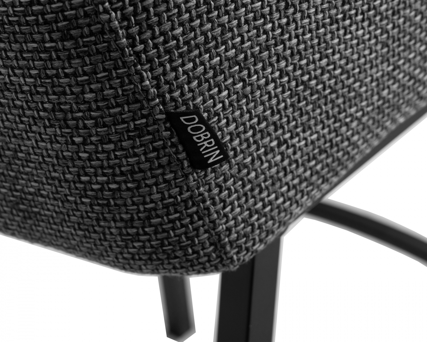 Стул полубарный DOBRIN LUCAS COUNTER, серая ткань (F-22)