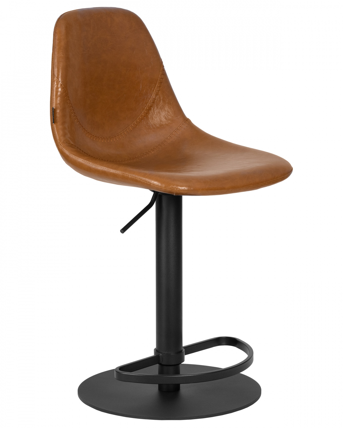 Стул барный DOBRIN ROME, коричневый винтажный PU (MS09)
