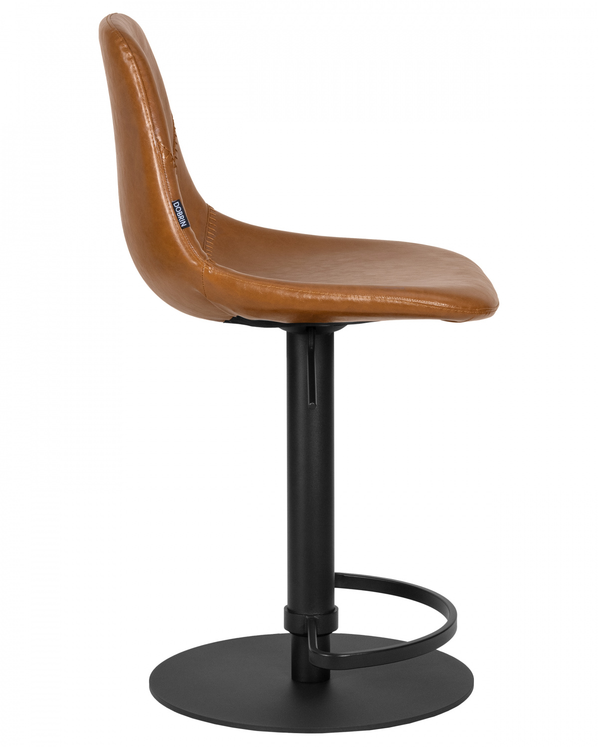 Стул барный DOBRIN ROME, коричневый винтажный PU (MS09)