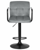 Стул барный DOBRIN KRUGER ARM BLACK, серый велюр (MJ9-75)