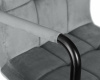Стул барный DOBRIN KRUGER ARM BLACK, серый велюр (MJ9-75)